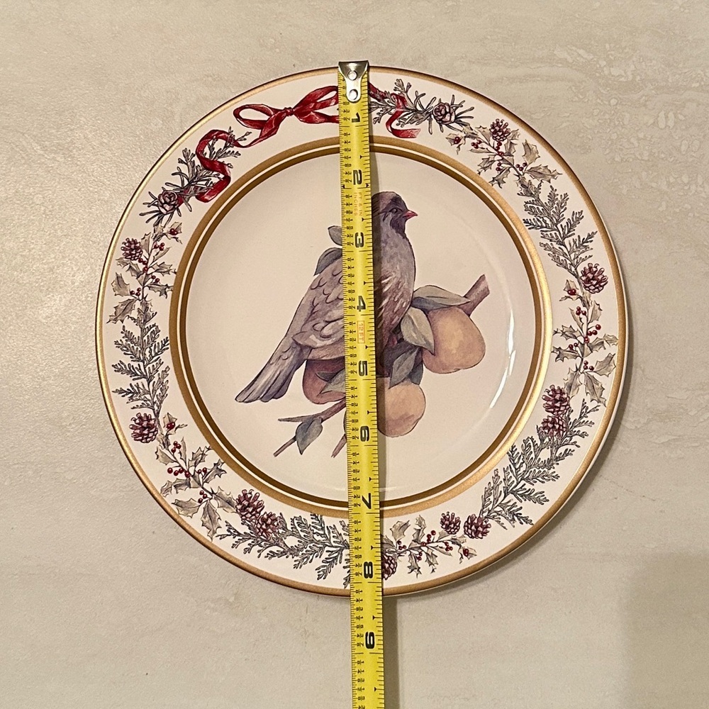 burton + BURTON -  12 DAYS OF CHRISTMAS PARTRIDGE PLATE 8” NEW - Picture 3 of 4